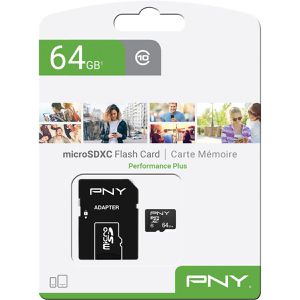 Produktbild für Micro-SD-Karte PNY Performance Plus, 64GB