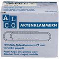 Zusatzbild Büroklammern Alco 262, 77mm, silber