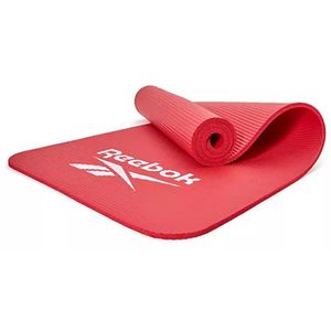 Yogamatte Reebok Trainingsmatte mit Tragegurt, rot, 1 cm stark