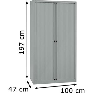 Produktbild für Rollladenschrank Bisley Essentials, Metall