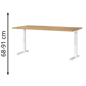 Produktbild für Schreibtisch Germania Mailand, 7911-242, eiche / weiß