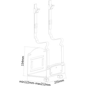 Produktbild für PC-Halterung Neomounts CPU-W100BLACK
