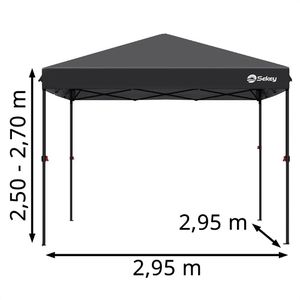 Produktbild für Pavillon Sekey GZ85, schwarz