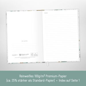 Produktbild für Notizbuch paper&amp;you Blattgold, 8571-3, Karton Softcover
