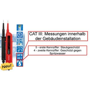Produktbild für Spannungsprüfer Benning 020023, Profipol +