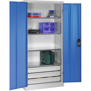 Produktbild für Werkzeugschrank CP-Möbel 8921-503, aus Metall, grau / blau