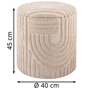 Produktbild für Sitzhocker Wohnling WL7.428, mit Stauraum, bis 120 kg