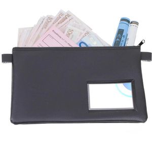 Banktasche effektivo 10716, schwarz, Kunstleder