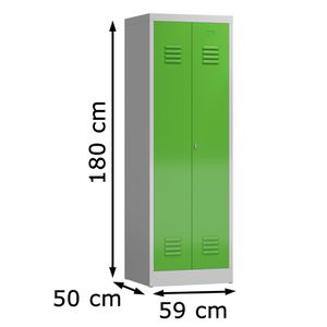 Produktbild für Spind ClassiX X-510425, Doppelspind, grün