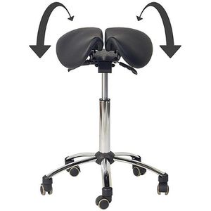 Produktbild für Drehhocker Teqler T135364SW, mit Sattelsitz