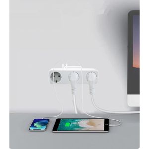 Produktbild für Steckdosenadapter Voomy Split X3, weiß