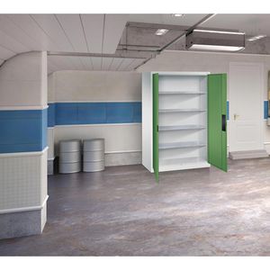 Produktbild für Werkzeugschrank CP-Möbel 8932-052, aus Metall, grau / grün