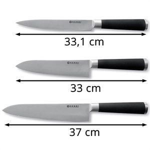 Produktbild für Messerset Hendi 975770, mit Tasche
