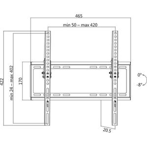 Produktbild für TV-Wandhalterung LogiLink BP0037, bis 35 kg