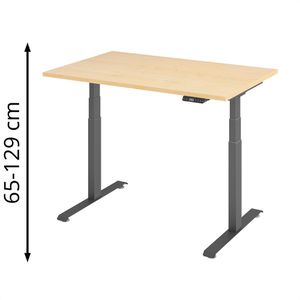Schreibtisch Böttcher-AG Base Lite, ahorn / graphit