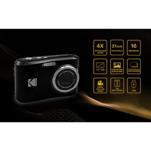 Produktbild für Kompaktkamera Kodak Pixpro FZ45 schwarz, mit 2,7 Zoll Display