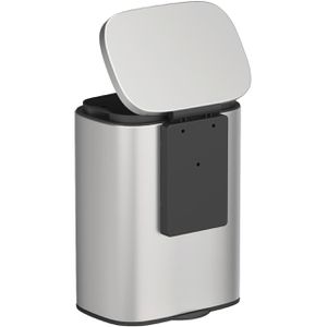 Produktbild für Mülleimer Wenko Sare, silber matt