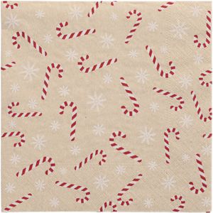Servietten Papstar 89361 Candy Canes