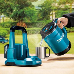 Produktbild für Wasserkocher Makita DKT360Z, akkubetrieben, blau