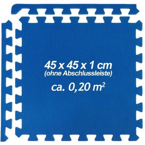 Produktbild für Bodenschutzmatte Monzana Puzzlematte, blau