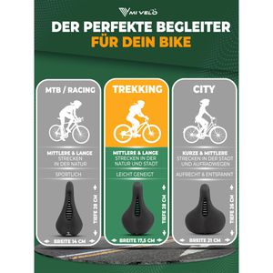 Produktbild für Fahrradsattel Mivelo Comfort Pro, Unisex