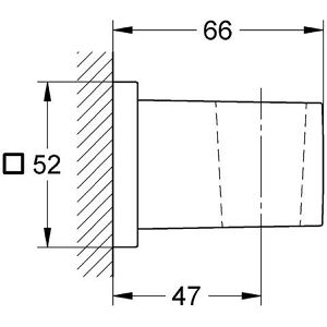 Produktbild für Duschkopfhalterung GROHE Euphoria Cube 27693000, verchromt