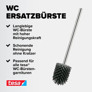 Produktbild für WC-Bürste Tesa Silikon, silber