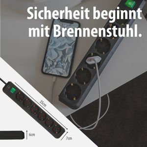 Produktbild für Steckdosenleiste Brennenstuhl Eco-Line, 1,5m Kabel