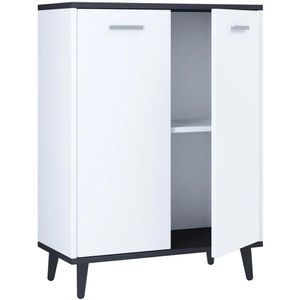 Kommode VCM Landos 917531, weiß / anthrazit