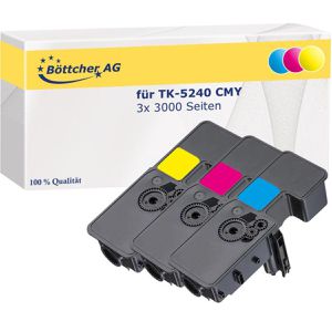 Toner Böttcher-AG für Kyocera TK-5240 CMY Multipack