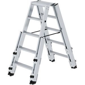 Produktbild für Stehleiter MUNK 42710, nivello-Leiterfüße, beidseitig begehbar