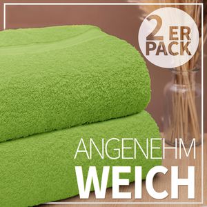 Produktbild für Handtuch NatureMark Premium, apfelgrün, 70 x 140 cm
