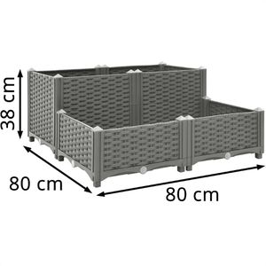 Produktbild für Hochbeet vidaXL 153301, aus Kunststoff