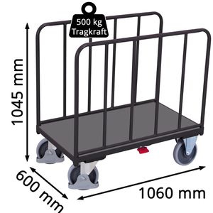 Produktbild für Transportwagen VARIOfit Längswandwagen, sw-600.203/AG