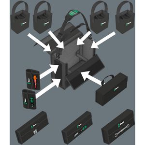 Produktbild für Werkzeugtasche Wera 2go 2 XL Werkzeug-Container