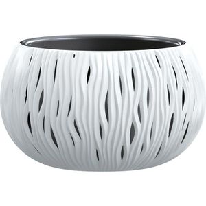 Übertopf Prosperplast Sandy Bowl, weiß, Ø 37 x 21 cm