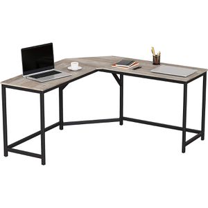 Produktbild für Schreibtisch Vasagle LWD073B02, graubraun / schwarz