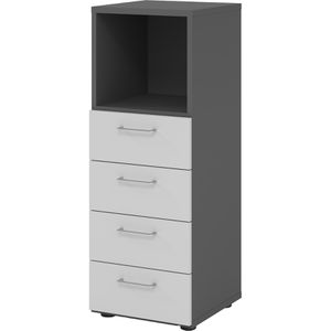 Kombischrank Hammerbacher Serie 9 Advanced, grau / graphit