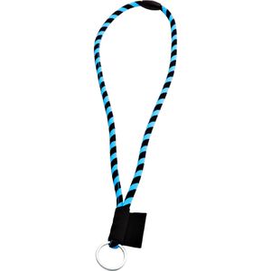 Produktbild für Schlüsselband Webbomb Tubular, blau/schwarz