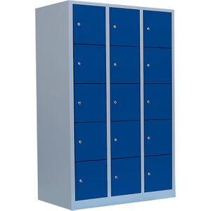 Produktbild für Schließfachschrank Lüllmann 523531, blau
