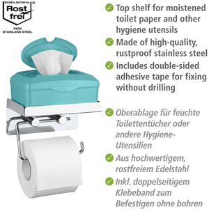 Produktbild für Toilettenpapierhalter Wenko 2 in 1