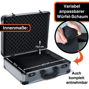 Produktbild für Transportkoffer YPC TitanCase XL, abschließbar, aus Aluminium