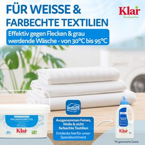Produktbild für Waschmittel Klar EcoSensitive, Universal, vegan