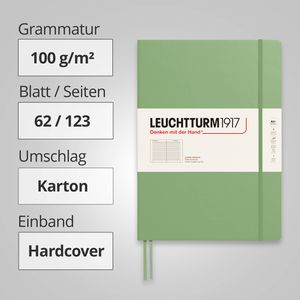 Produktbild für Notizbuch Leuchtturm1917 Master Slim, 363918, Karton Hardcover
