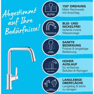 Produktbild für Küchenarmatur GROHE Start 30470000, chrom
