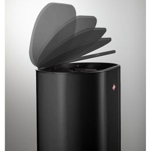 Produktbild für Mülleimer Wesco Multi Collector 3, schwarz matt