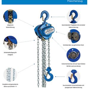 Produktbild für Kettenzug Planeta Pullmaster-II 5,0, Stirnradflaschenzug