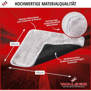 Produktbild für Poliertuch Walser 2in Wasch &amp; Schrubb Tuch, 40 x 40cm