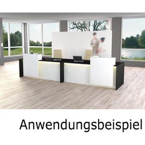 Produktbild für Empfangstheke Kerkmann Palermo, 3417, anthrazit / weiß