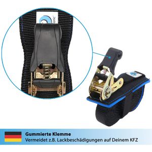 Produktbild für Spanngurt valonic SG-010-240, schwarz, mit Ratsche